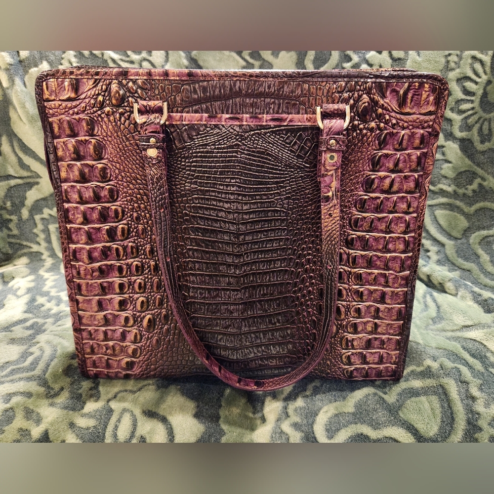 Brahmin Tia Fig Jam Melbourne Tote, NWOT - Picture 2 of 10